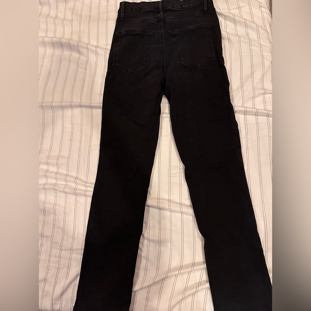 Paige Cindy Pintuck Ultra High Waisted Straight Leg Jeans - Picture 4 of 5